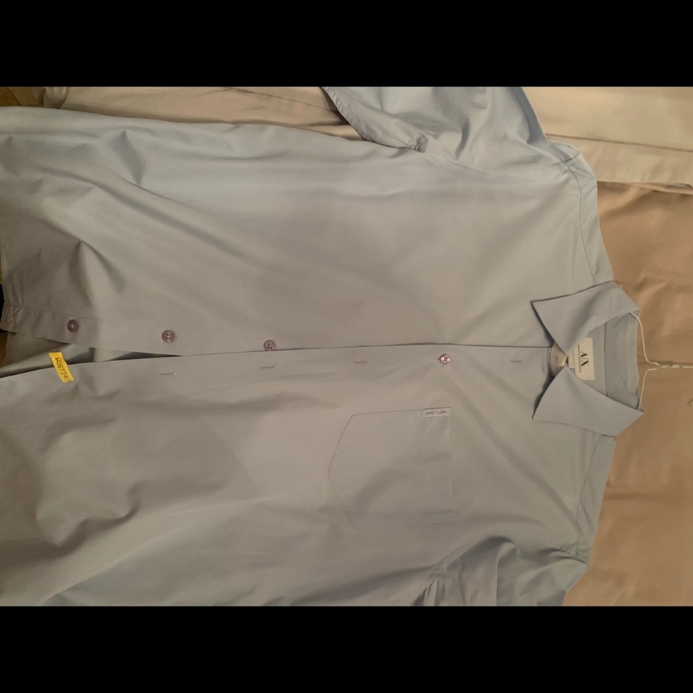 Armani Exchange Blue Dress Shirt